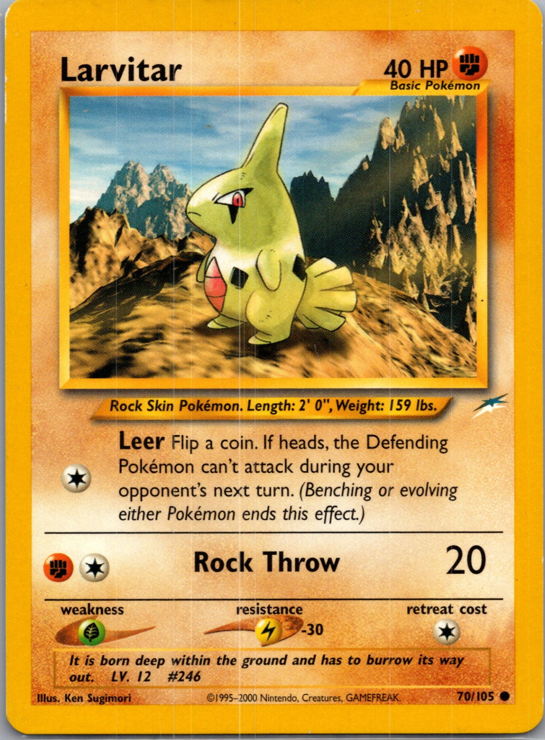 Neo Destiny 070/105 Larvitar Common NM