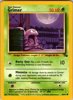 1999 Fossil #48/62 Grimer Common A146