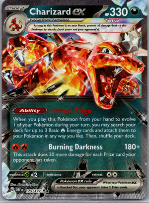 Charizard ex Holofoil Double Rare SV: Paldean Fates 054/091 NM