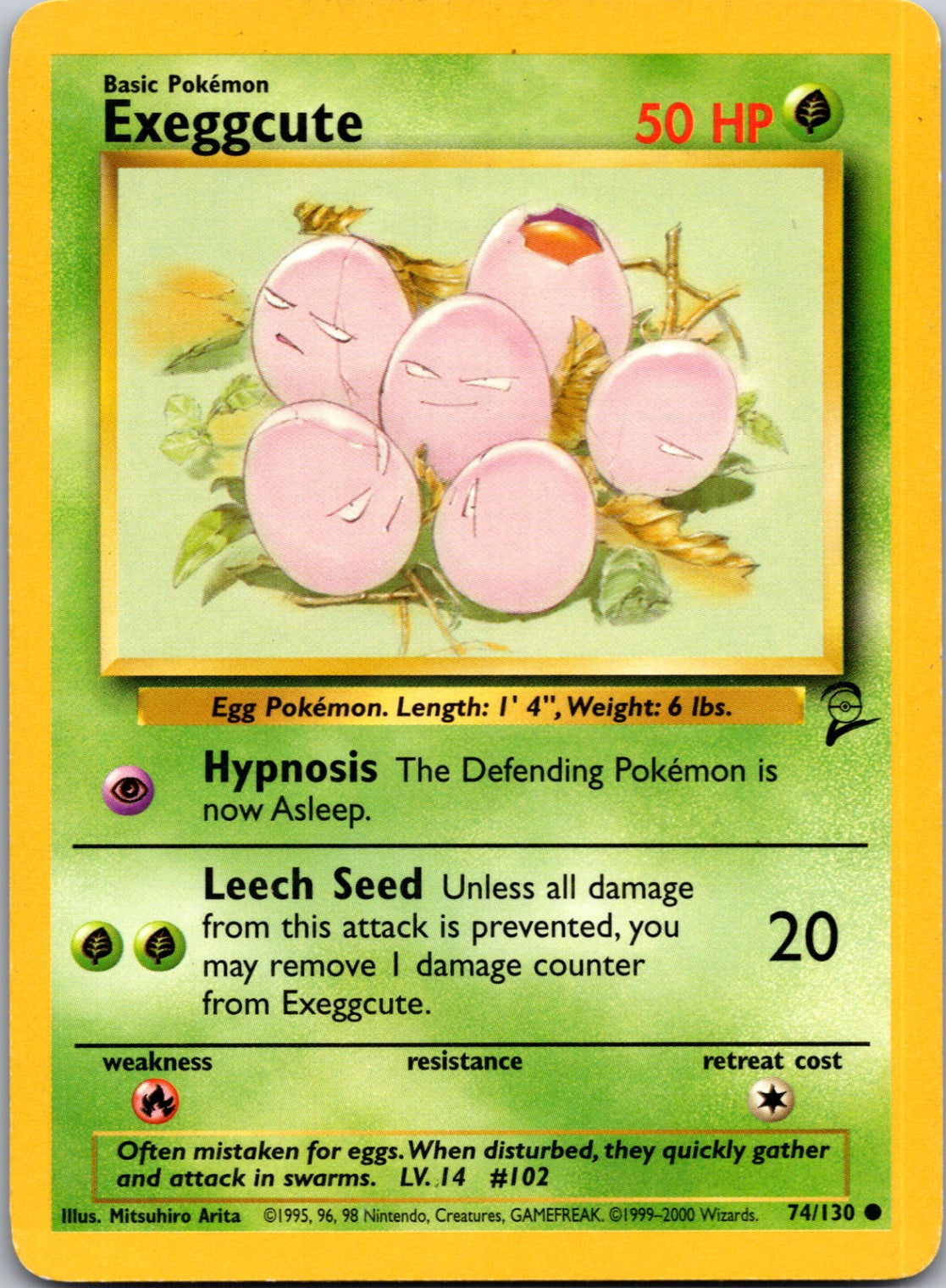 2000 Base Set 2 074/130 Exeggcute Common M263