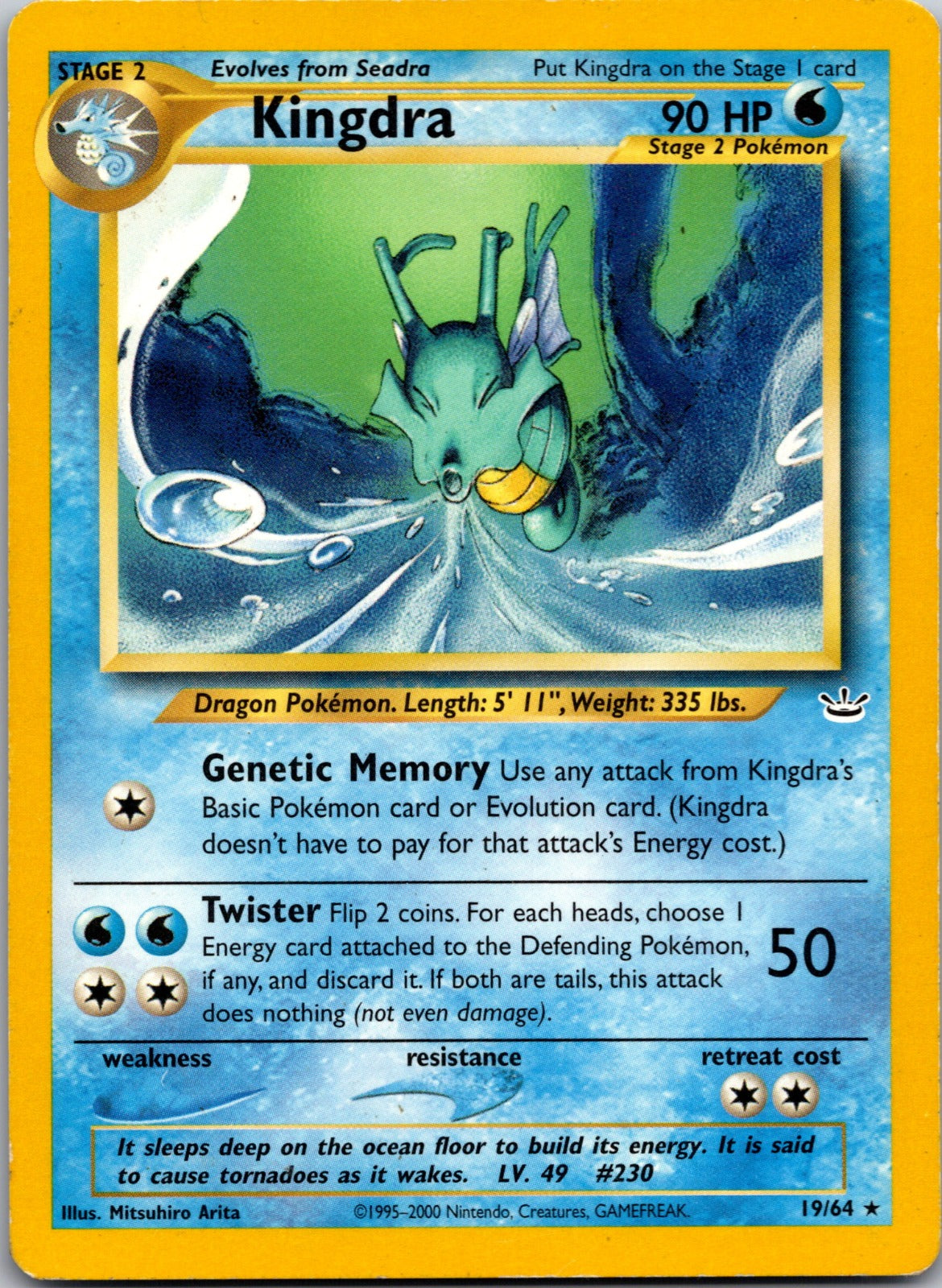 2001 Neo Revelation 19/64 Kingdra LP