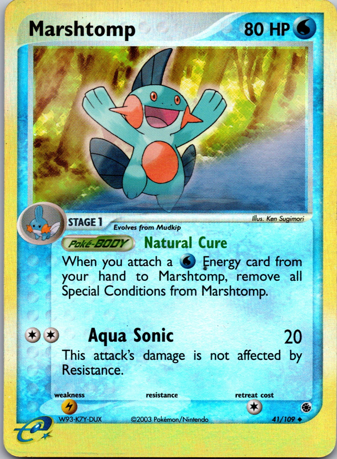 2003 EX Ruby and Sapphire 41/109 Marshtomp MP
