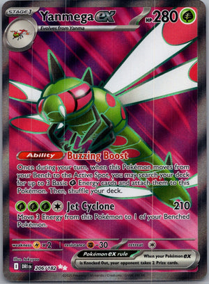 2025 SV10: Destined Rivals 206/182 Yanmega ex Ultra Rare F209