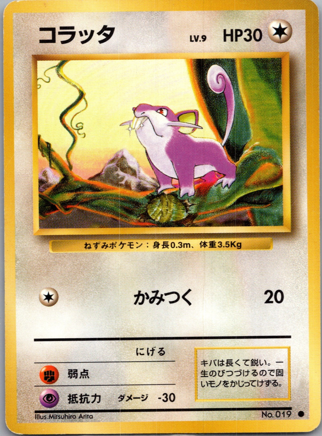1996 Expansion Pack  Rattata Common  (JP) G7