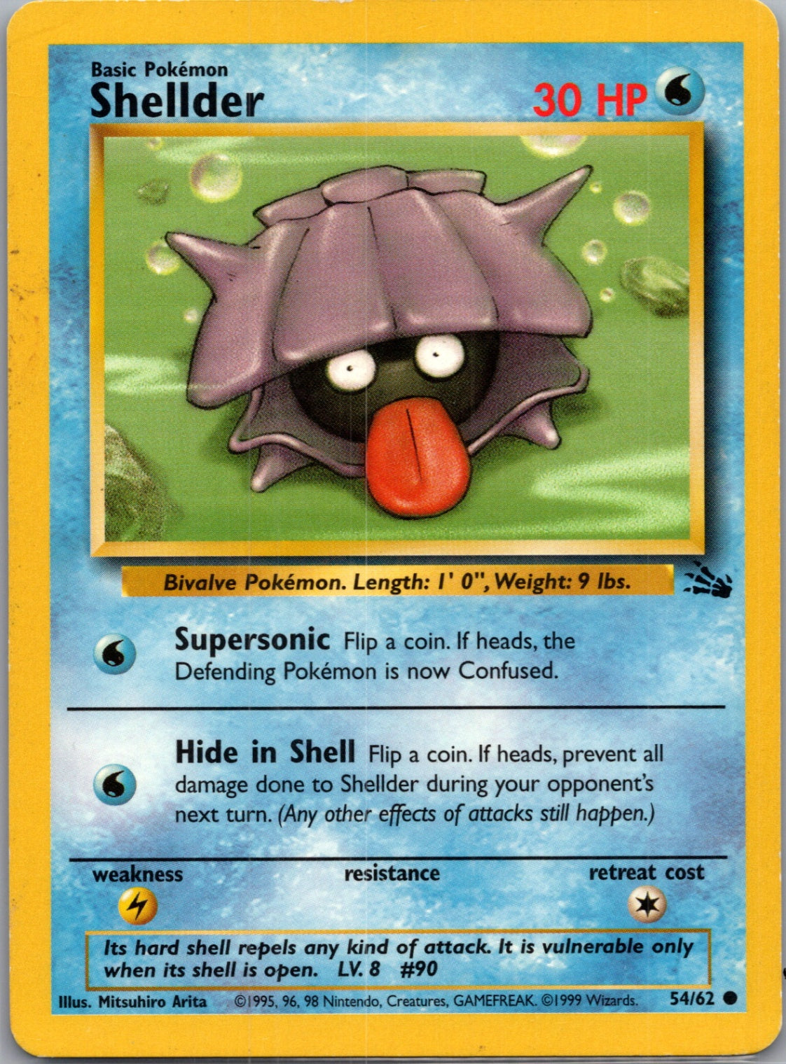 Fossil 54/62 Shellder Common NM