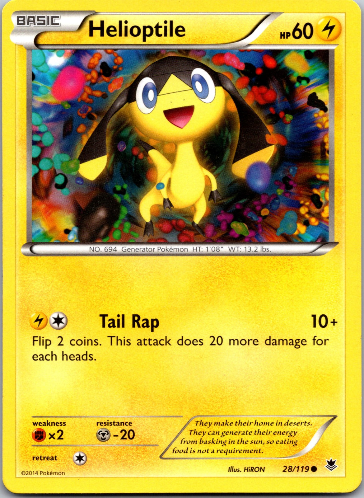 2014 XY - Phantom Forces 28/119 Helioptile (28) LP