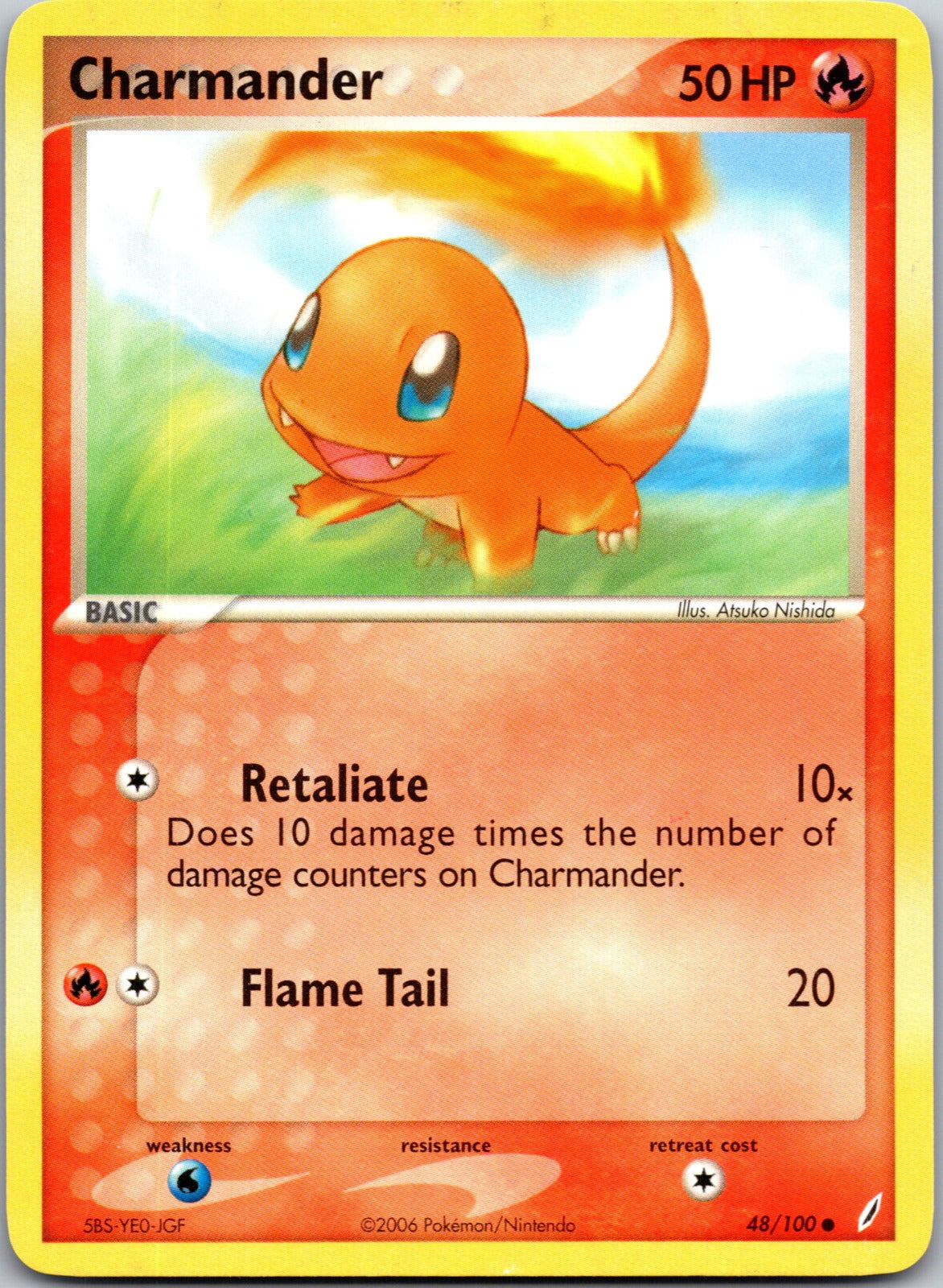 2006 Crystal Guardians 48/100 Charmander LP