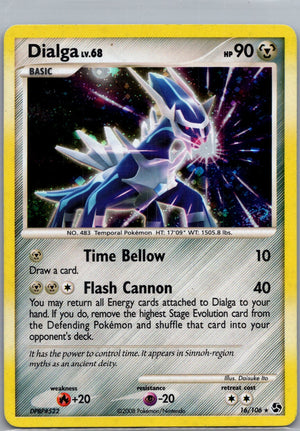 2016 Deck Exclusives 016/106 Dialga - (Cosmos Holo) LP
