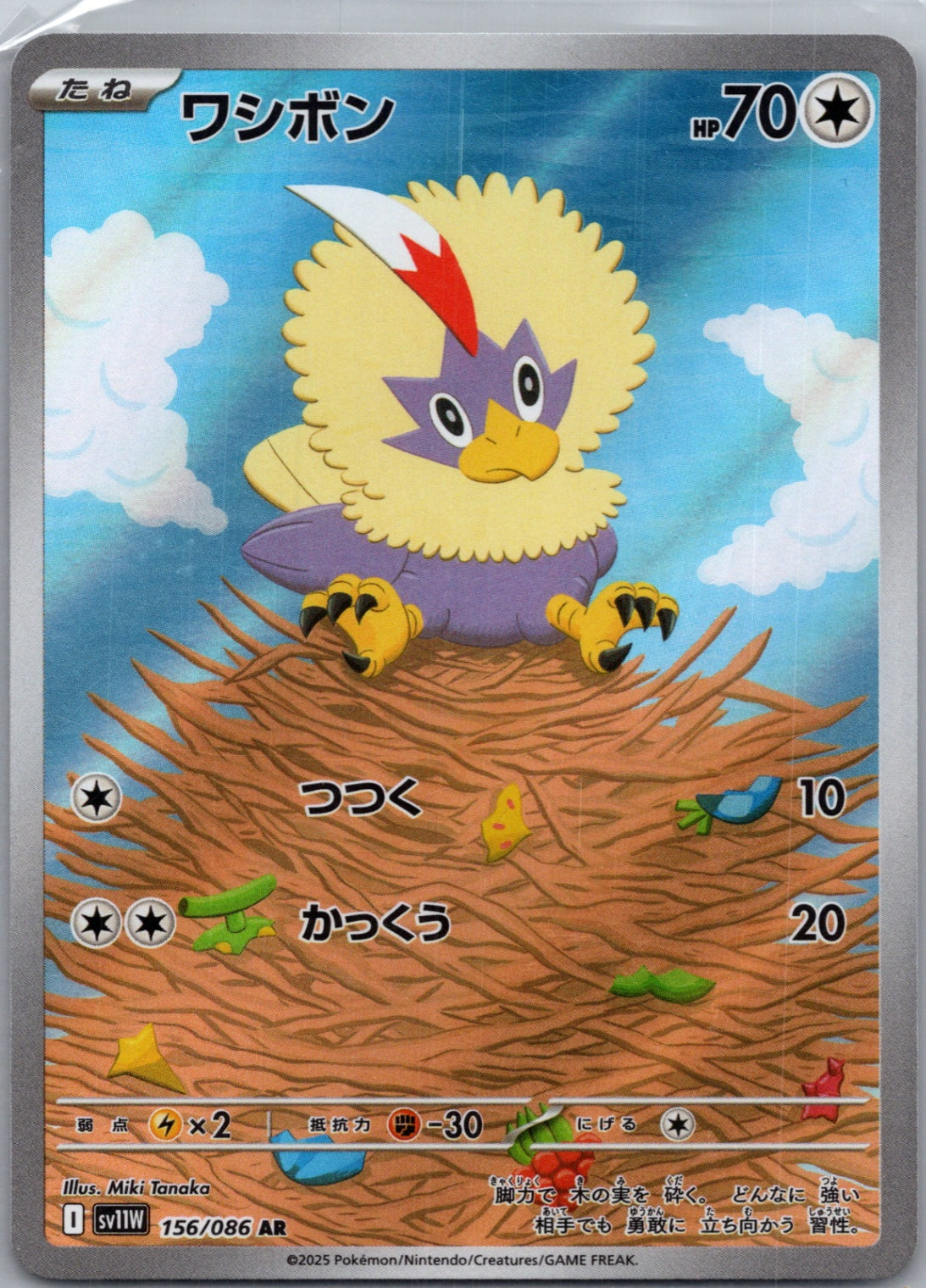 2025 SV: White Flare 156/086 Rufflet Art Rare (JP) D183