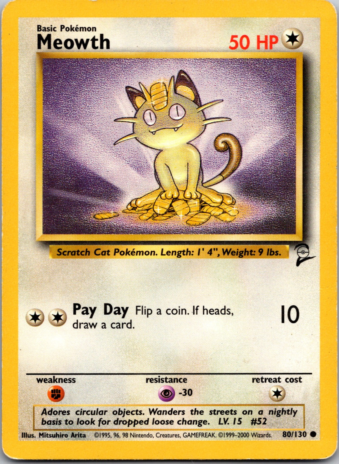 1999 Jungle 56/64 Meowth LP