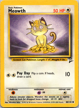 1999 Jungle 56/64 Meowth LP