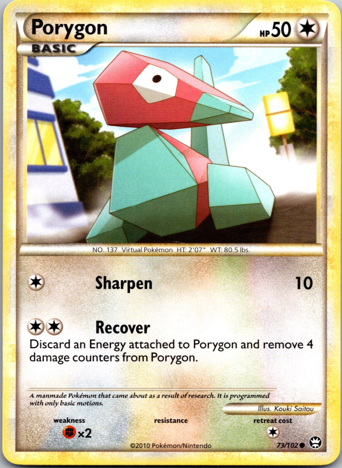 2010 Triumphant 73/102 Porygon LP A66