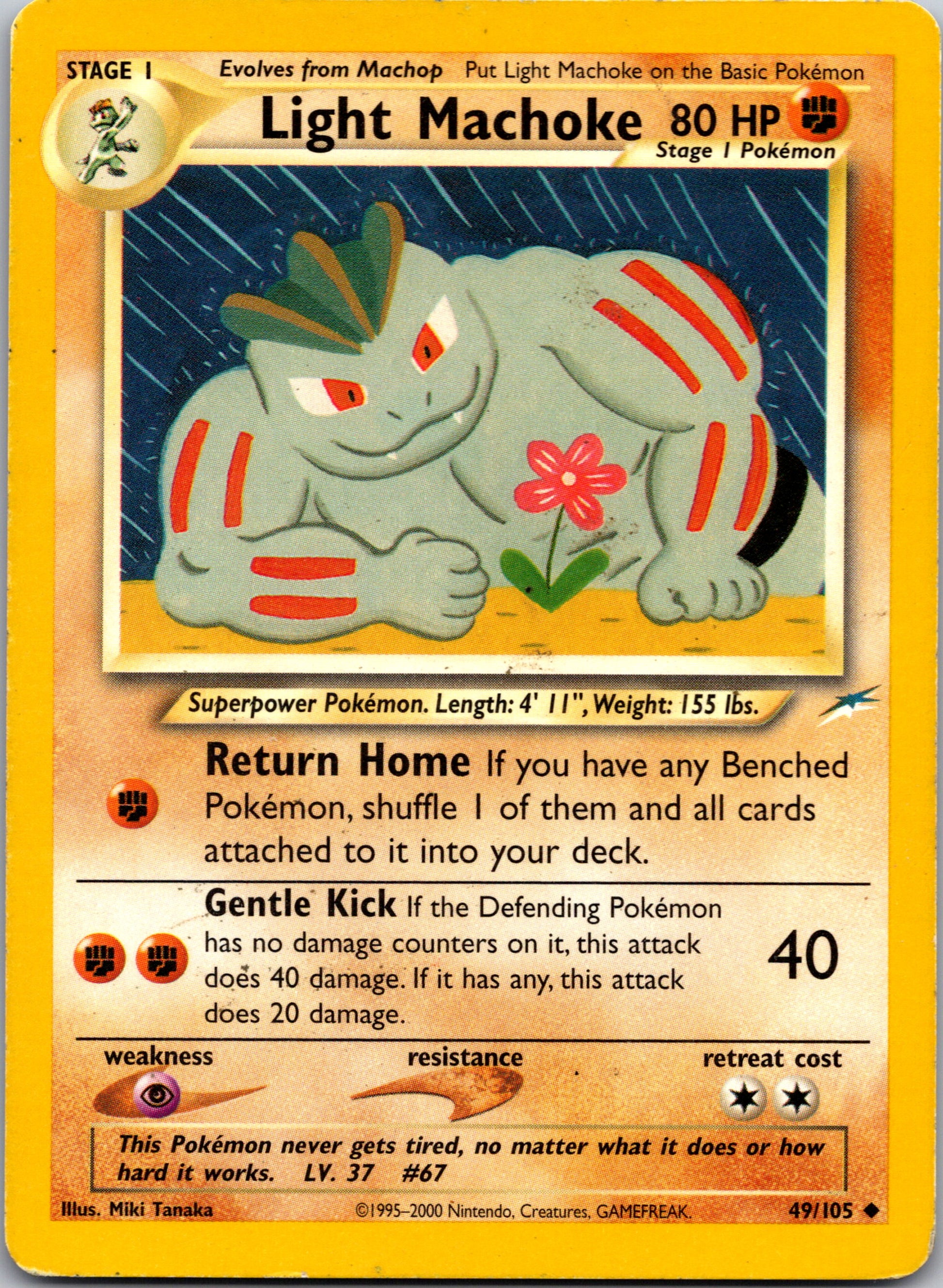 2002 Neo Destiny 049/105 Light Machoke Uncommon A60