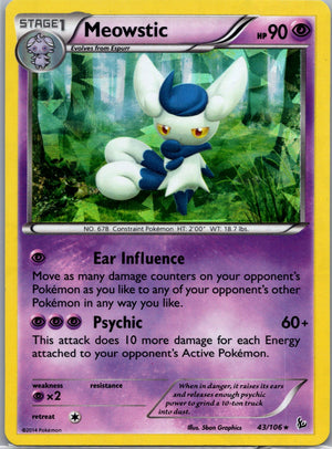 2014 XY - Flashfire 43/106 Meowstic LP