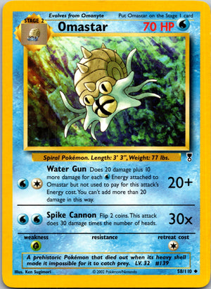 2002 Legendary Collection 058/110 Omastar Uncommon L34