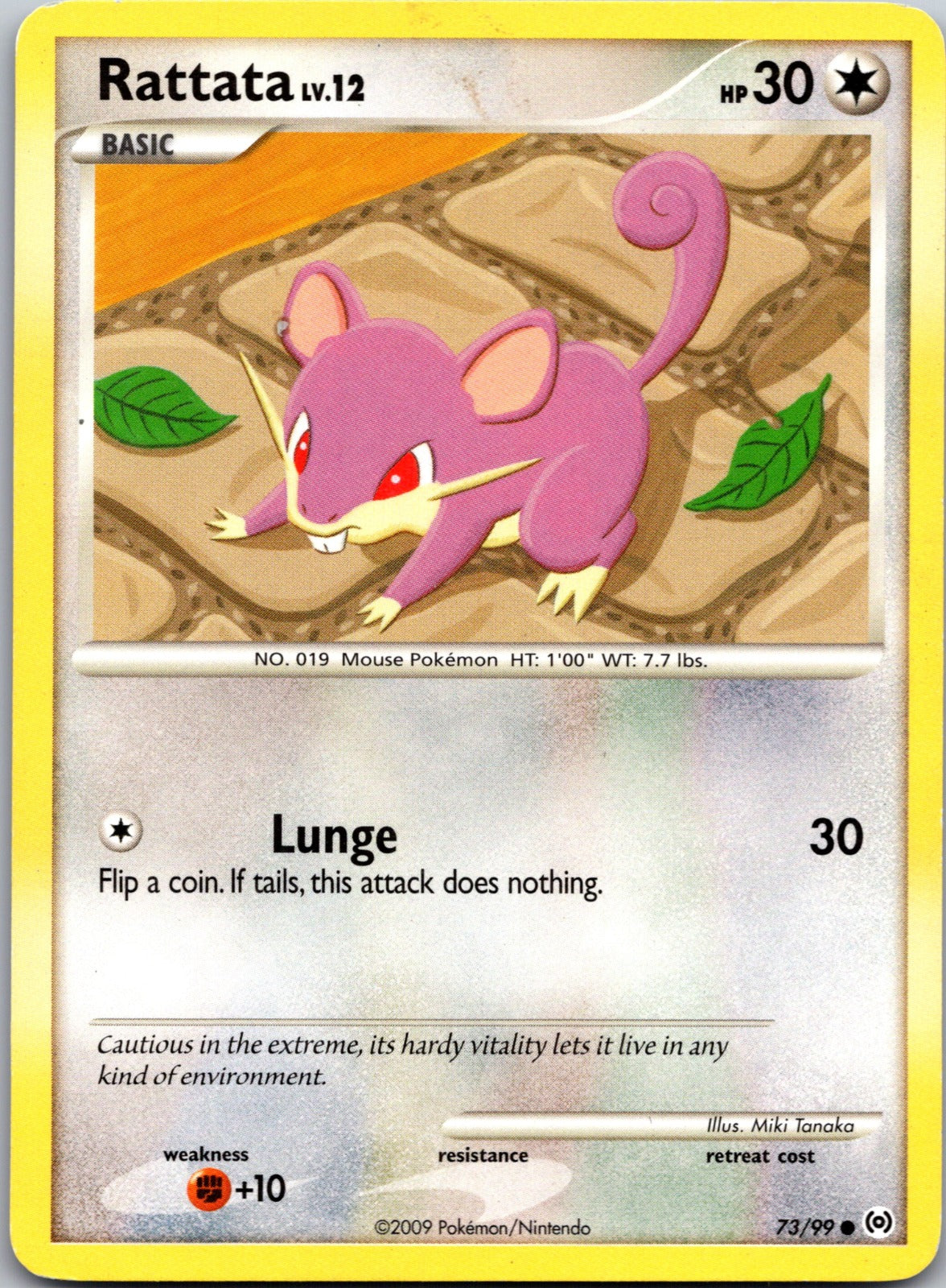 2009 Arceus 73/99 Rattata LP C356