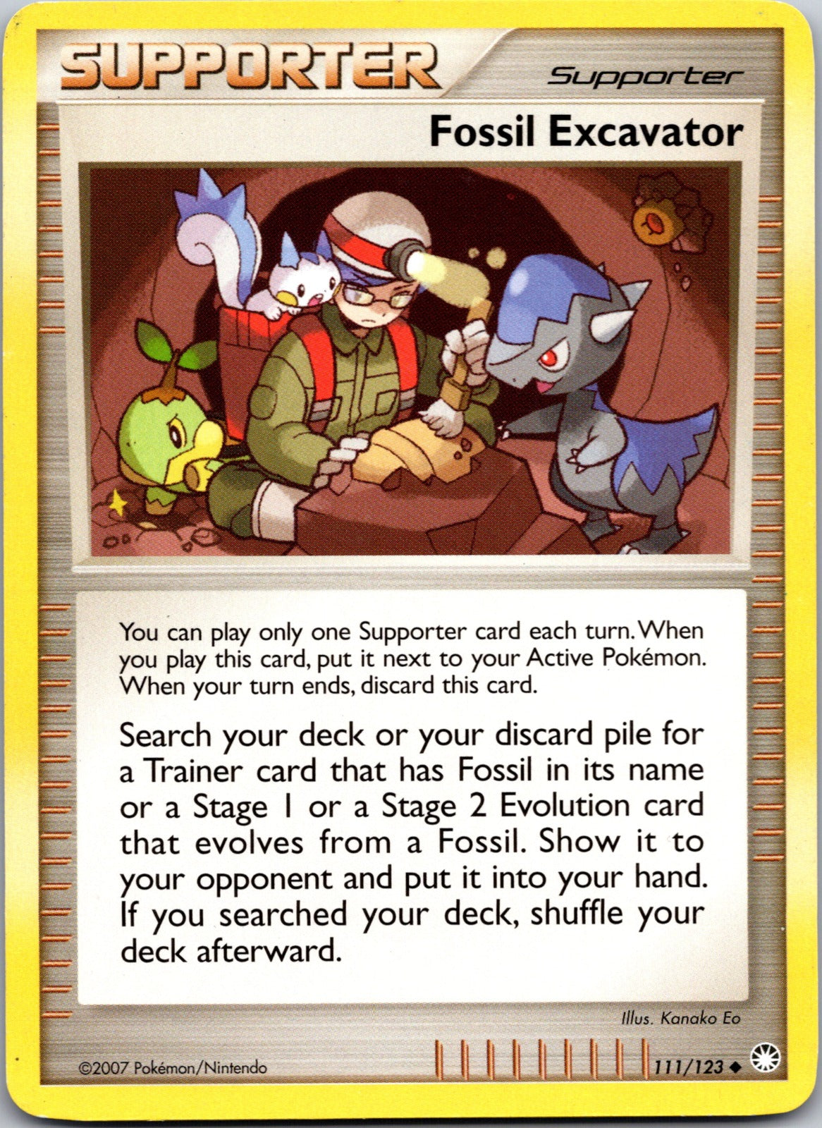 2007 Mysterious Treasures 111/123 Fossil Excavator HP Z227