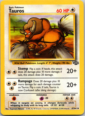1999 Jungle 47/64 Tauros Uncommon A115
