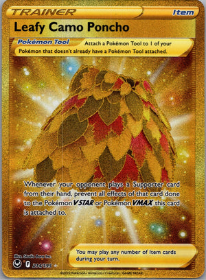 SWSH12: Silver Tempest 214/195 Leafy Camo Poncho (Secret) Secret Rare NM