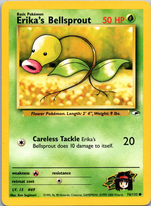 2000 Gym Heroes 076/132 Erika's Bellsprout (76) LP