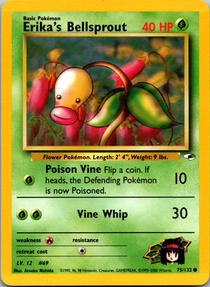2000 Gym Heroes #075/132 Erika's Bellsprout (75) Common C221