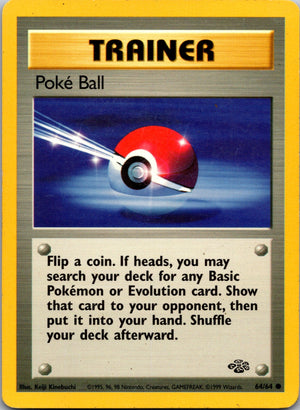 1999 Jungle #64/64 Poke Ball Common C180