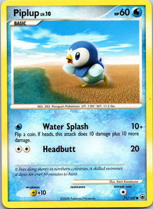 2008 Majestic Dawn 71/100 Piplup (71) LP