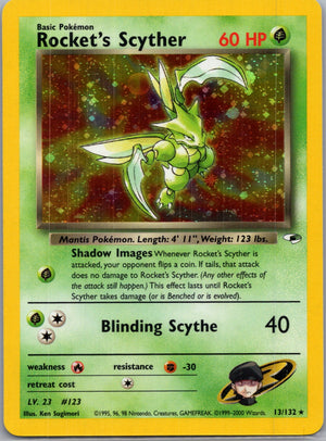 2000 Gym Heroes 013/132 Rocket's Scyther Holo Rare F54