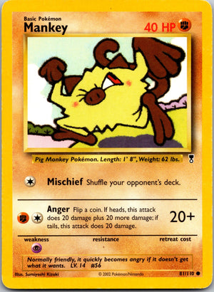 2000 Team Rocket 61/82 Mankey LP
