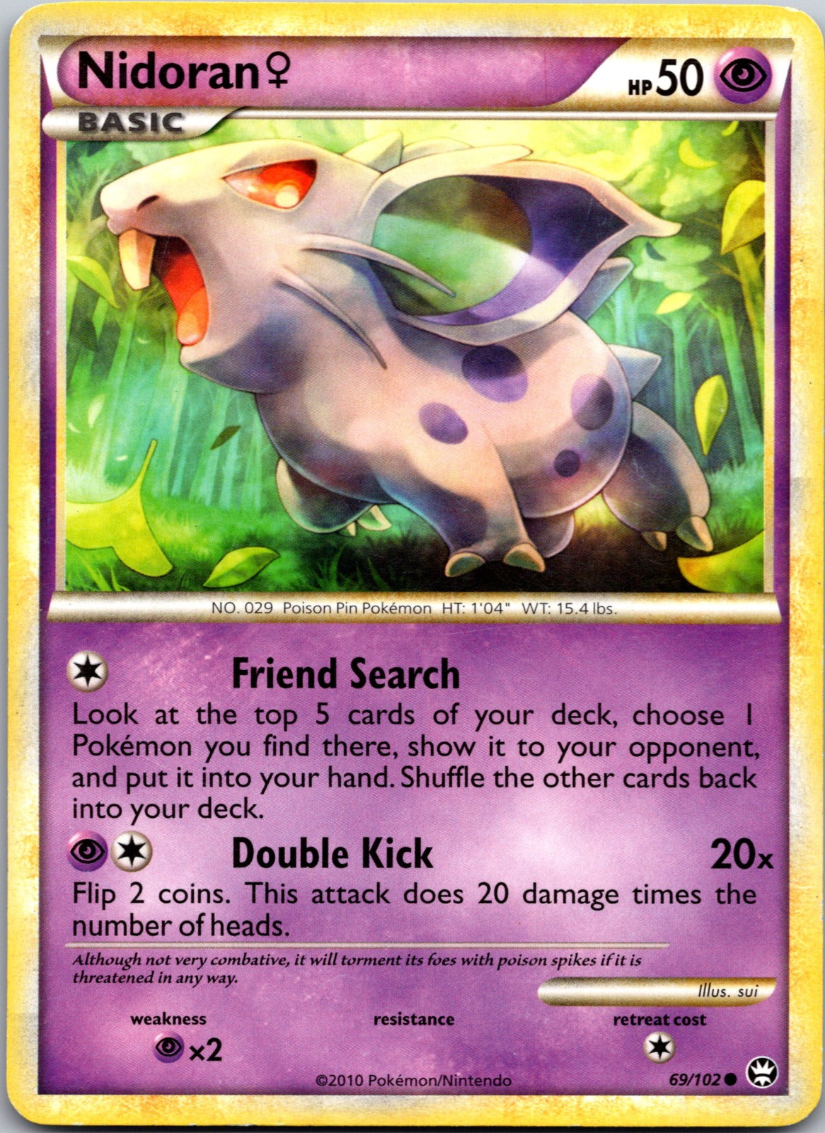 2010 Triumphant 69/102 Nidoran F LP