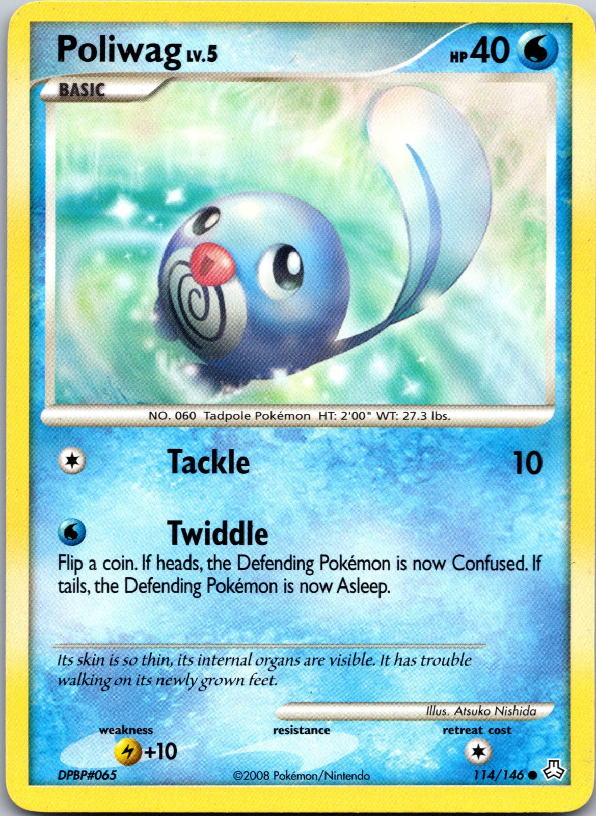 2008 Legends Awakened 114/146 Poliwag LP A125