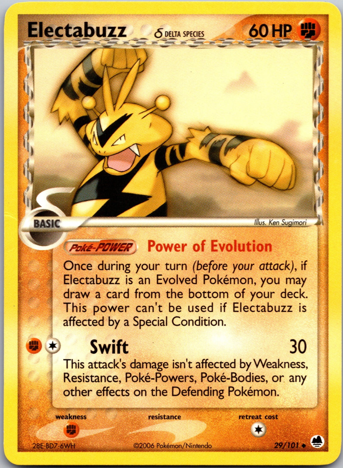 2006 Dragon Frontiers 29/101 Electabuzz (Delta Species) LP