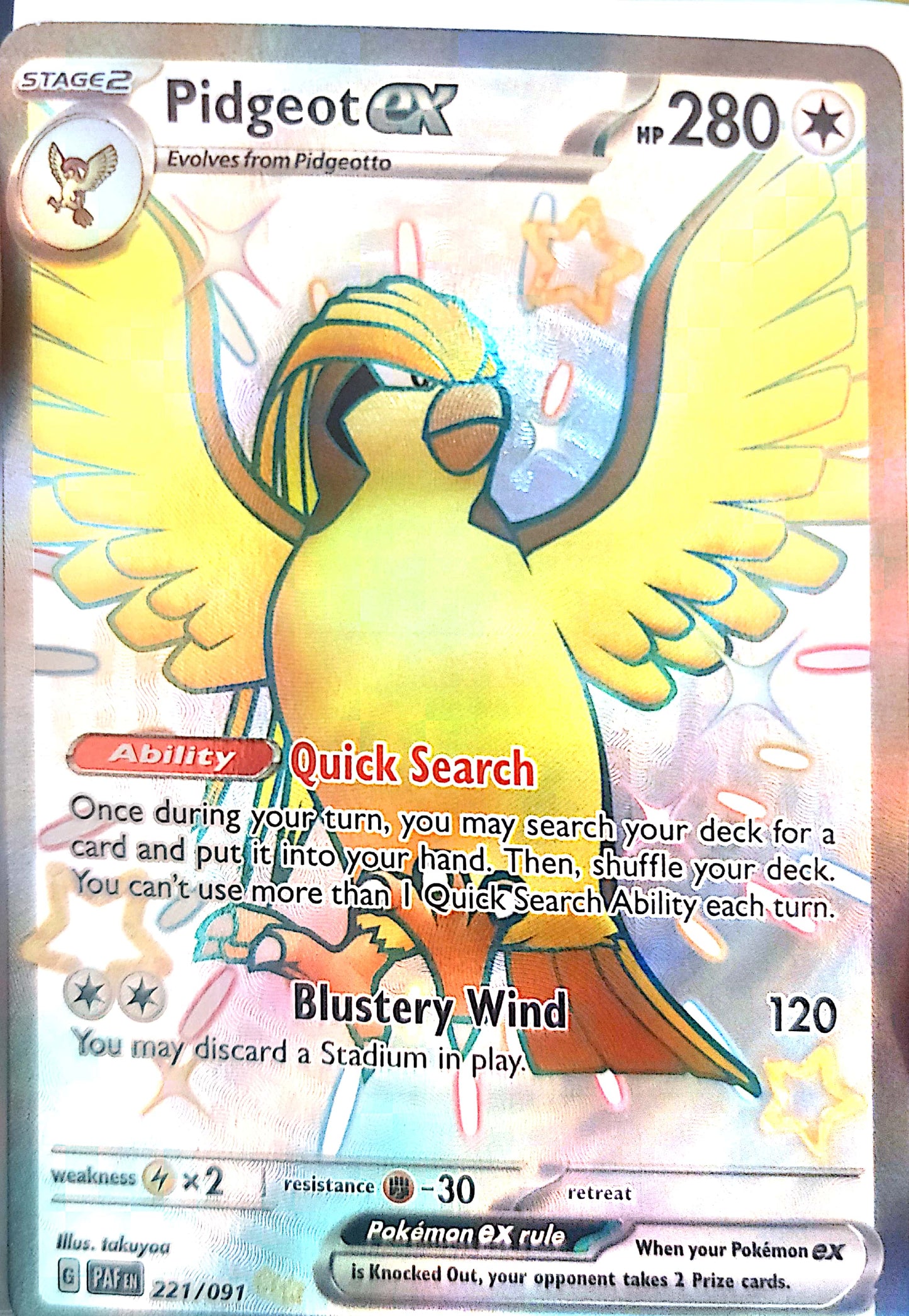 Pidgeot ex - SV: Paldean Fates