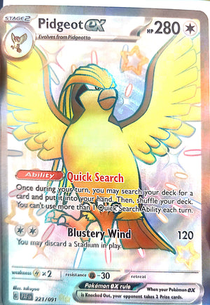 Pidgeot ex - SV: Paldean Fates