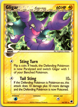 2006 Dragon Frontiers 16/101 Gligar (Delta Species) LP