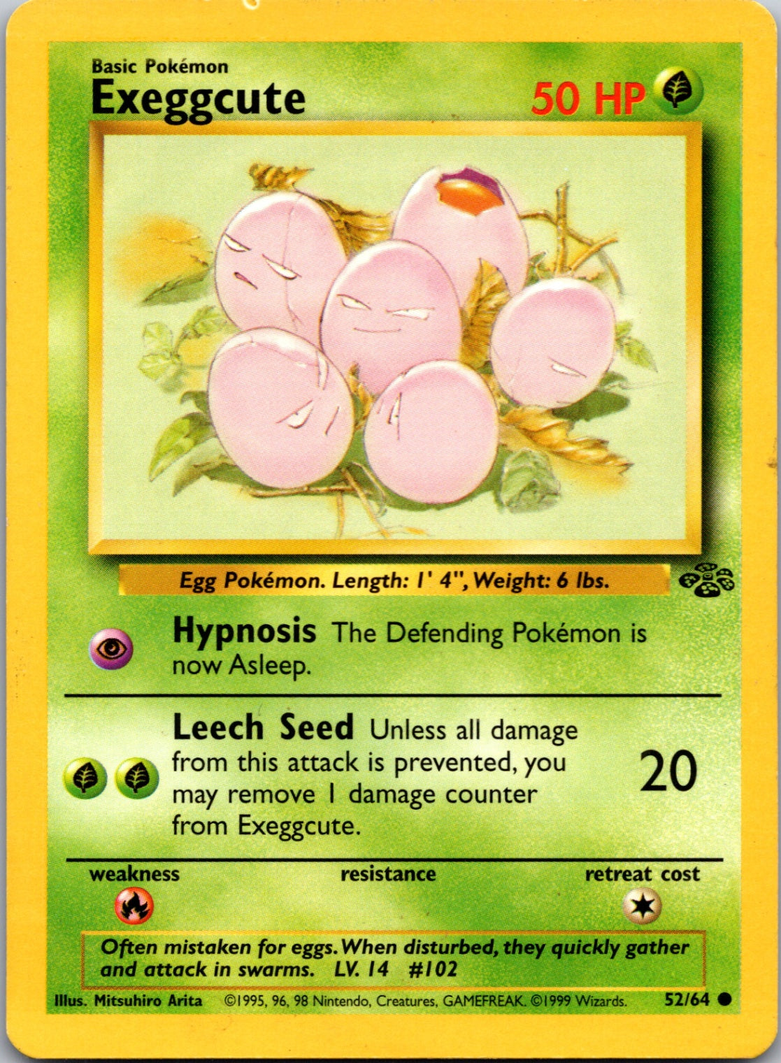 1999 Jungle #52/64 Exeggcute Common C152