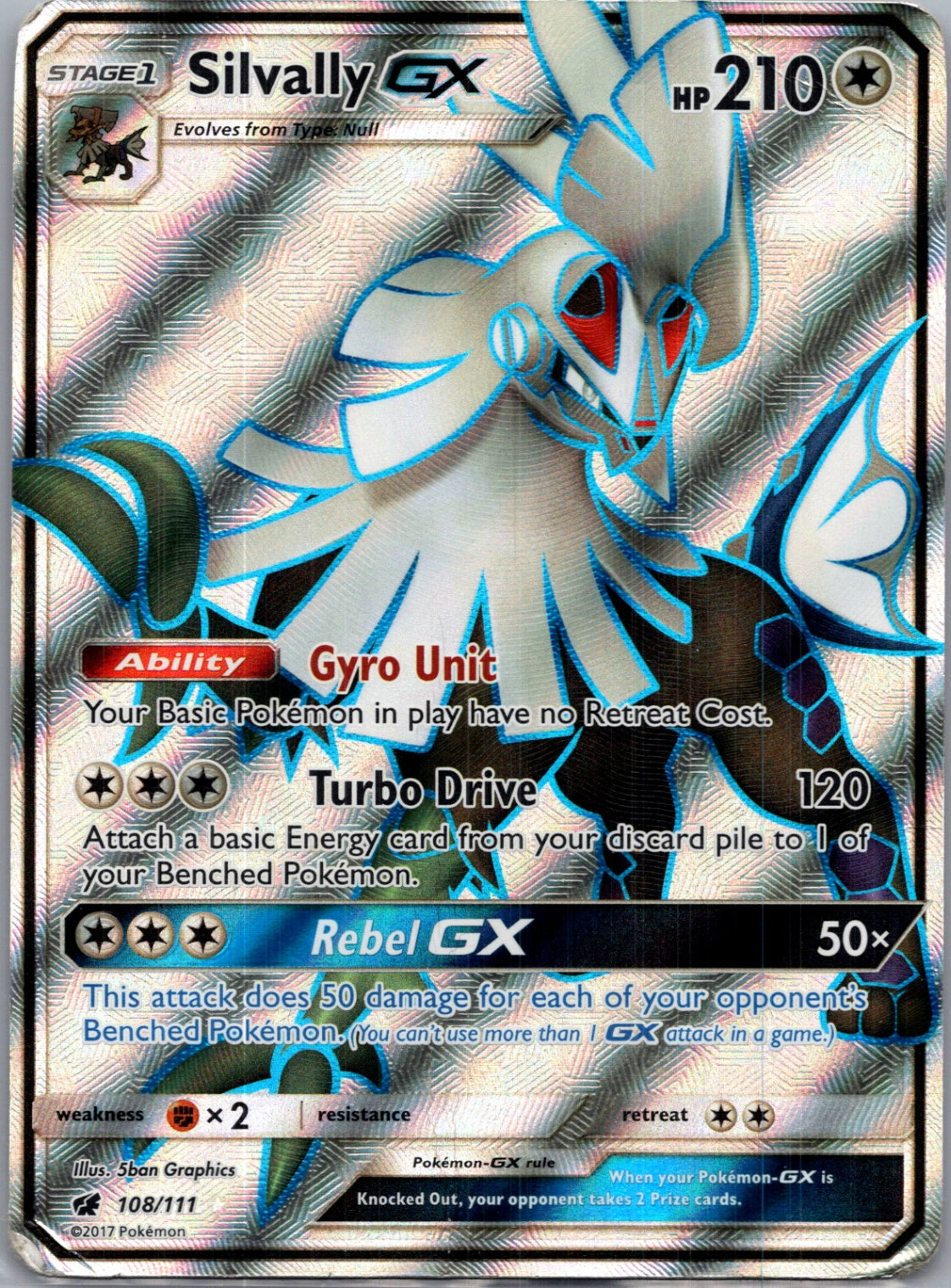 2017 Crimson Invasion 108/111 Silvally GX F18