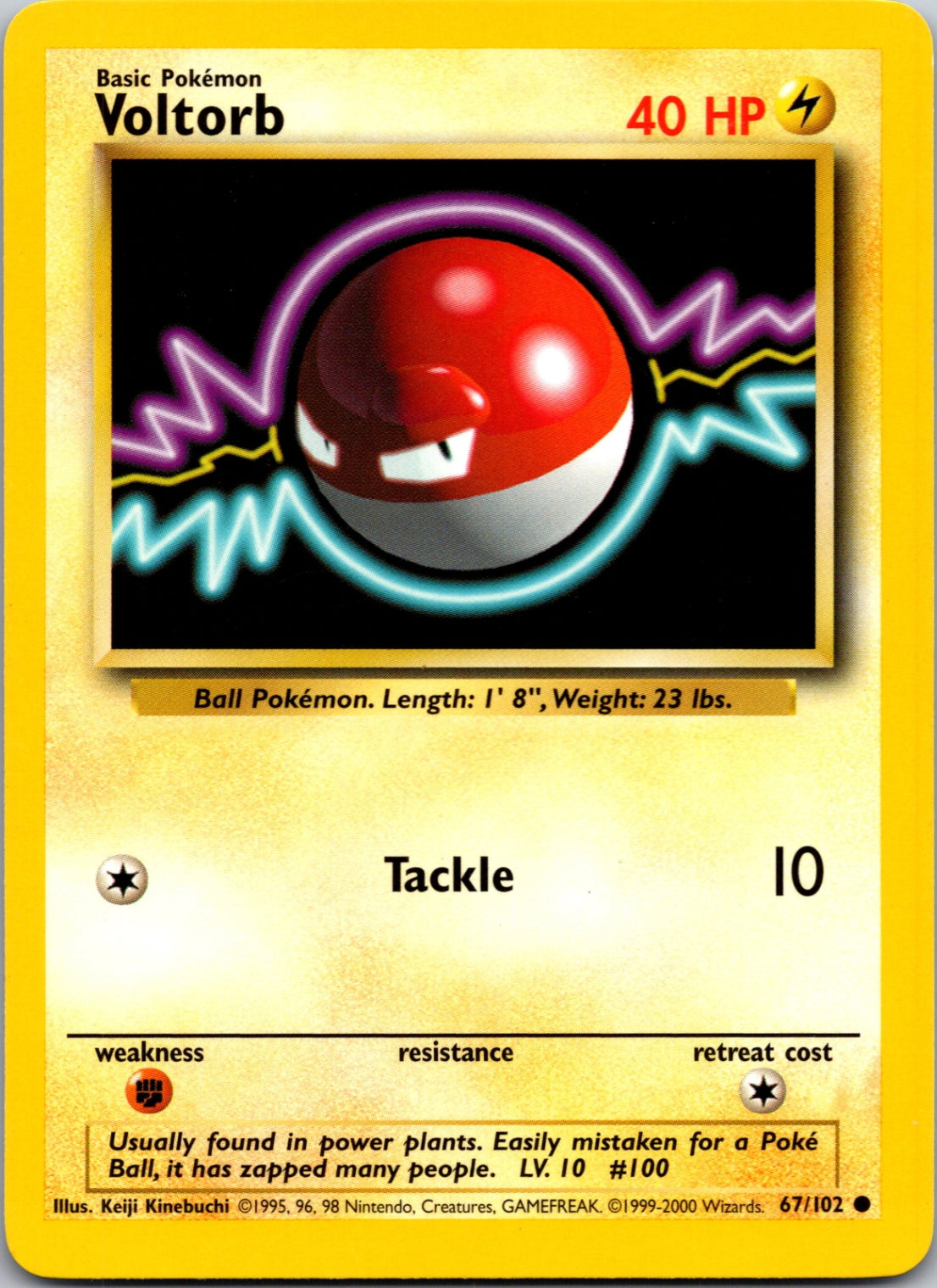 1999 Base Set #067/102 Voltorb Common C137