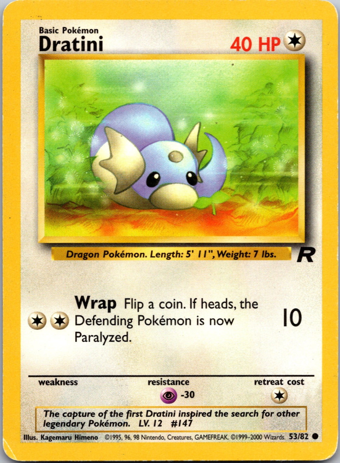 2000 Team Rocket 53/83 Dratini Common C257