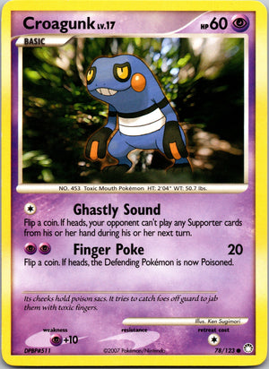 2007 Mysterious Treasures 78/123 Croagunk LP