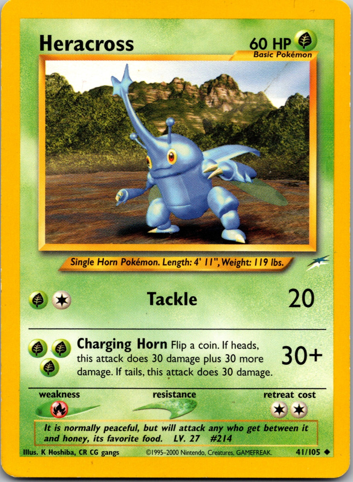 2002 Neo Destiny 041/105 Heracross LP