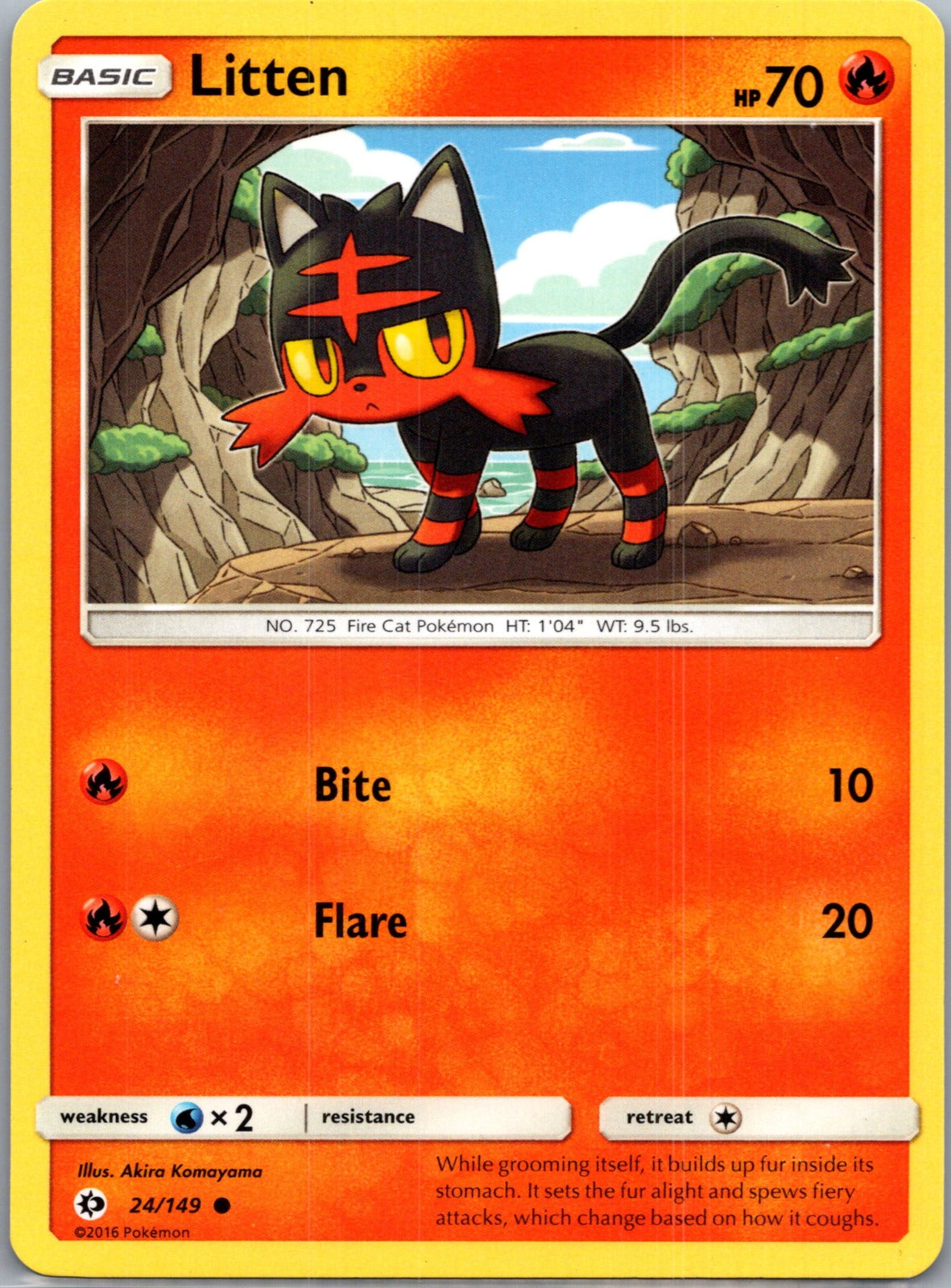 2018 Miscellaneous Cards and Products 024/149 Litten - (Water Web Holo) LP