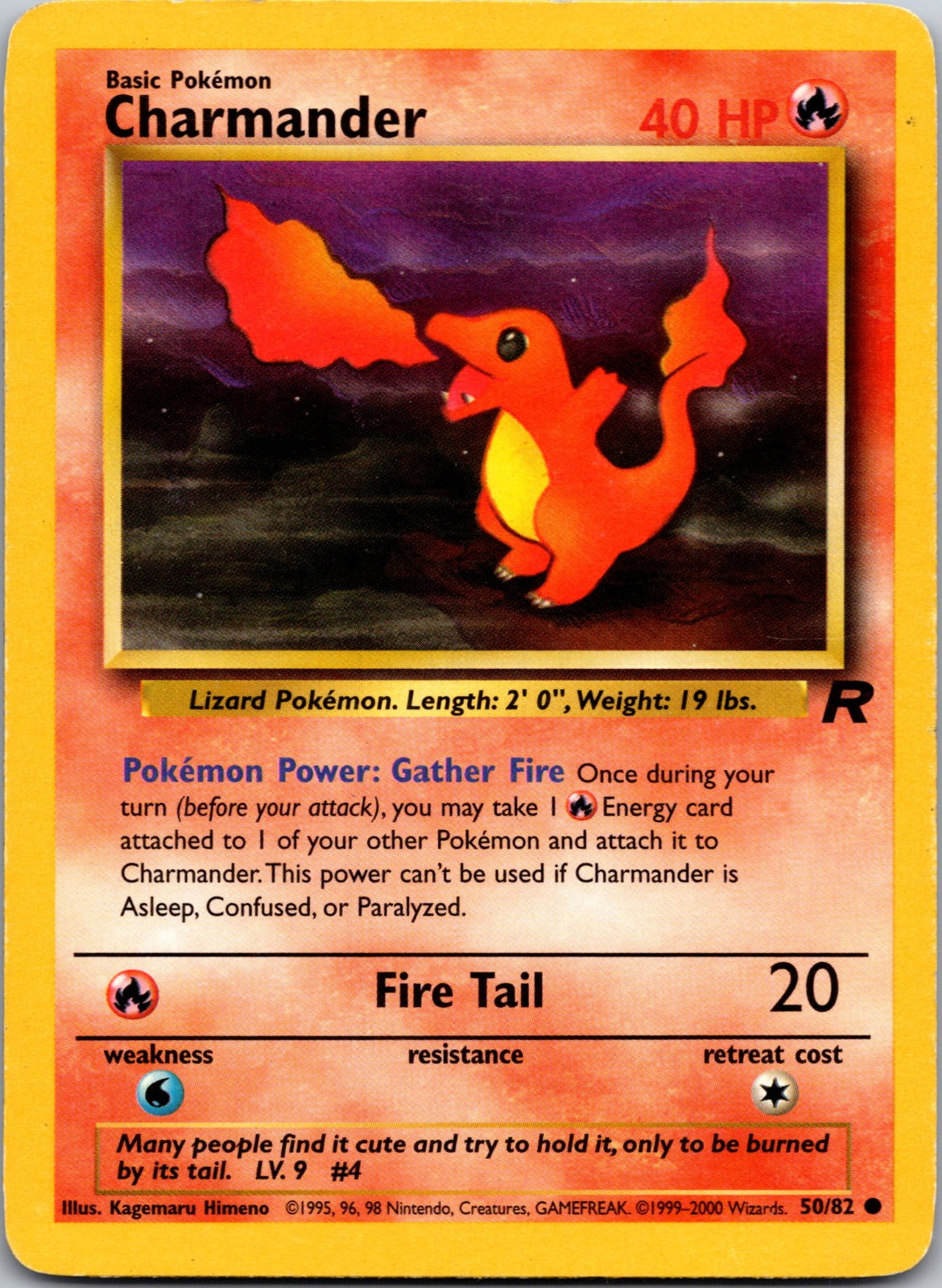 2000 Team Rocket 50/82 Charmander LP Y122