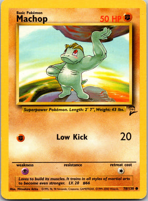 Machop Common Base Set 2 078/130 LP