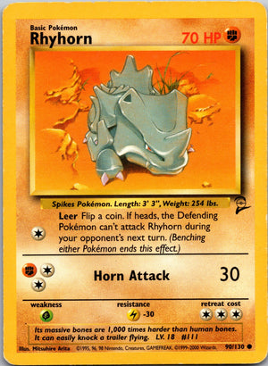 2002 Legendary Collection 090/110 Rhyhorn LP
