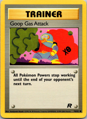 2000 Team Rocket 78/82 Goop Gas Attack LP