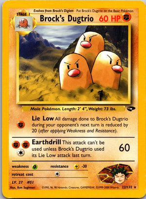 2000 Gym Challenge 022/132 Brock's Dugtrio LP