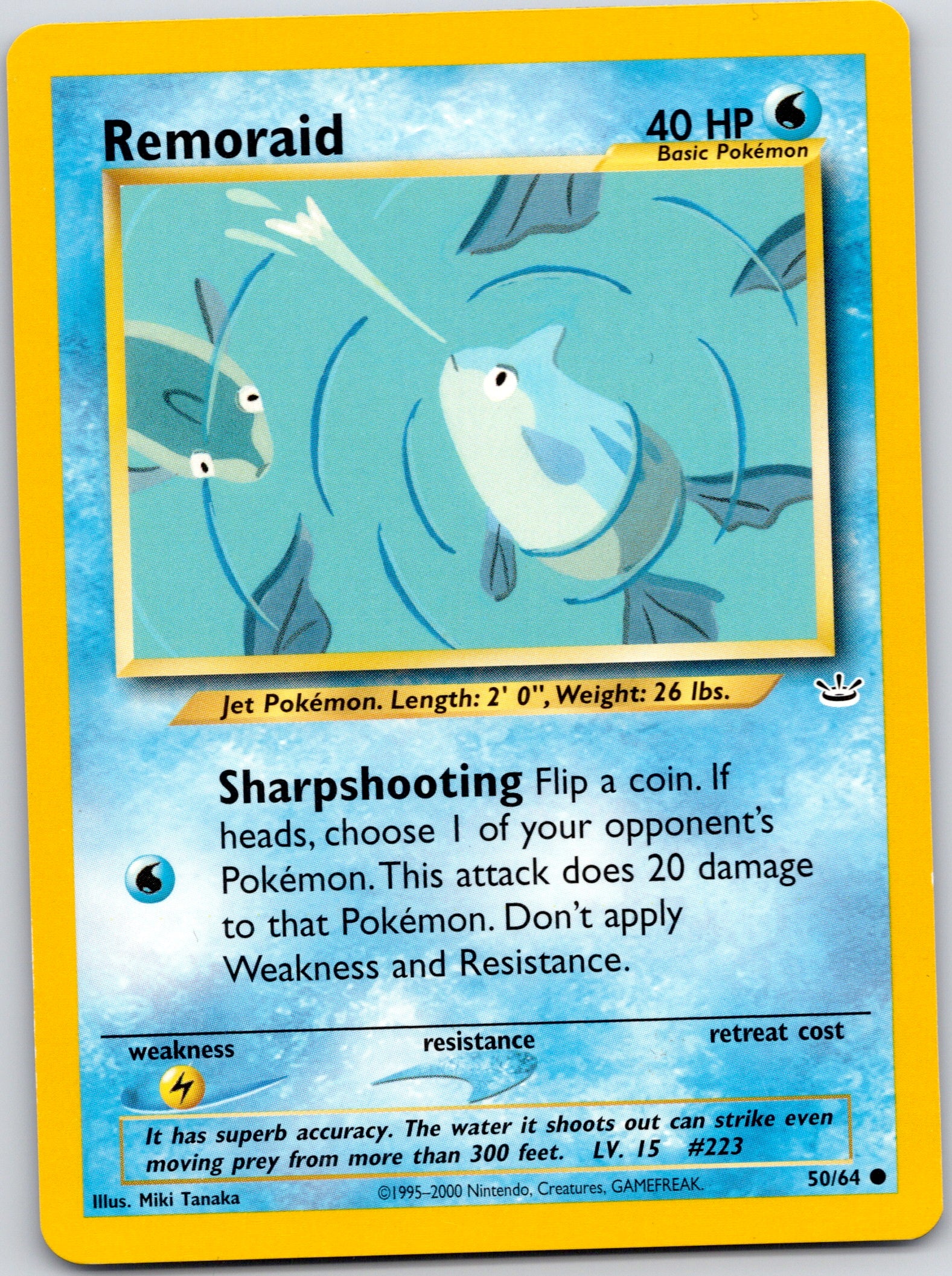 2001 Neo Revelation 50/64 Remoraid Common A9