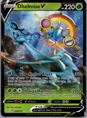 2021 Shining Fates 009/072 Dhelmise V Ultra Rare D222