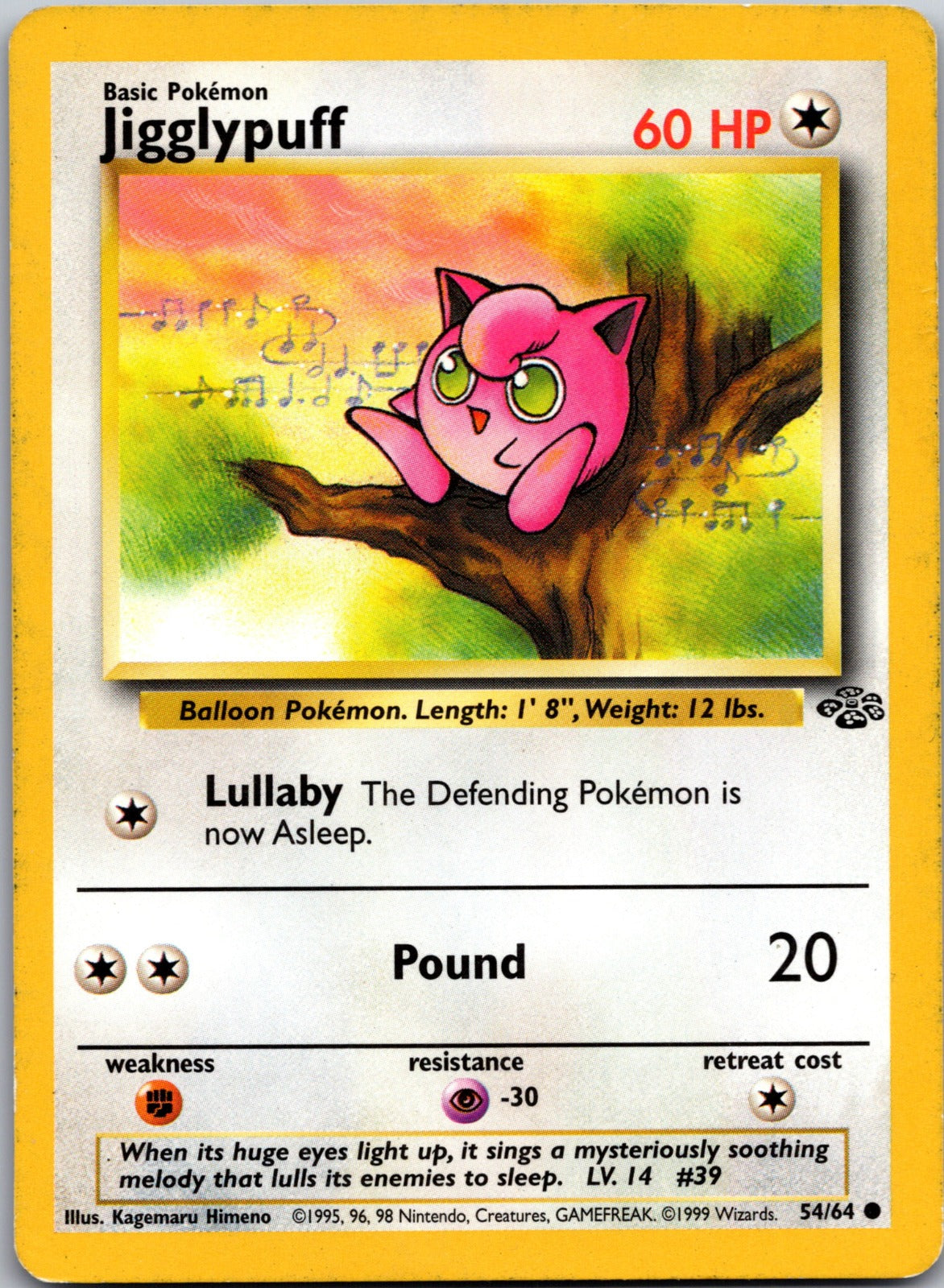 2000 Base Set 2 077/130 Jigglypuff LP